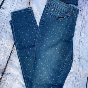 NWT Gap Premium Super Skinny Polka Dot Jeans